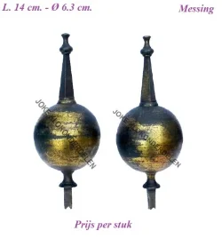 = Antieke kloktol = messing =37614
