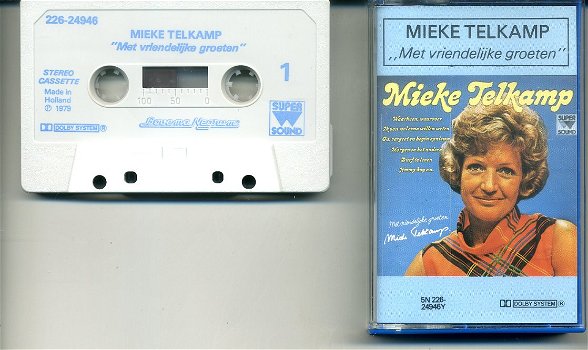 Mieke Telkamp Met vriendelijke groeten 14 nrs cassette 1979 - 0