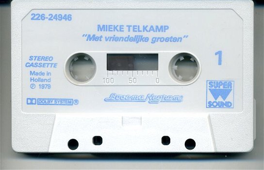 Mieke Telkamp Met vriendelijke groeten 14 nrs cassette 1979 - 3
