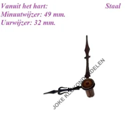 = Wijzers Franse pendule =43730