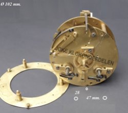 = Frans pendule uurwerk = Vincenti =43726