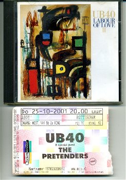 UB40 Labour of Love II + Concert ticket 2001 14 nrs cd ZGAN - 0