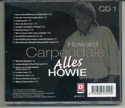 Howard Carpendale Alles Howie CD 1, 2 & 3 1999 50 nrs ZGAN - 3