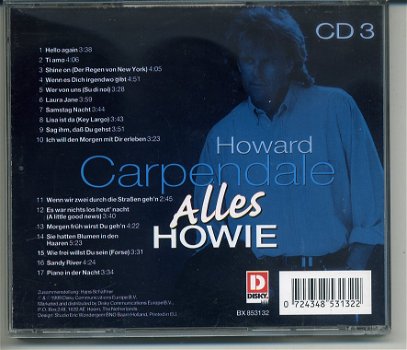 Howard Carpendale Alles Howie CD 1, 2 & 3 1999 50 nrs ZGAN - 5