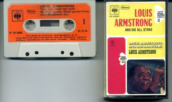 Louis Armstrong 2 Facets Of Louis 12 nrs cassette 1973 ZGAN - 0