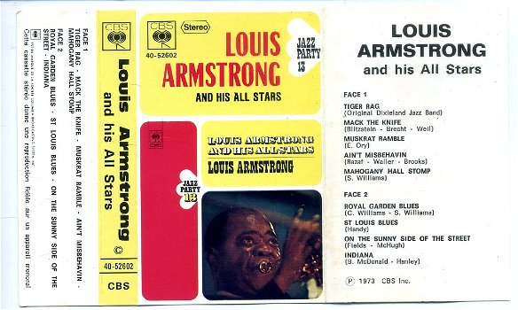 Louis Armstrong 2 Facets Of Louis 12 nrs cassette 1973 ZGAN - 1
