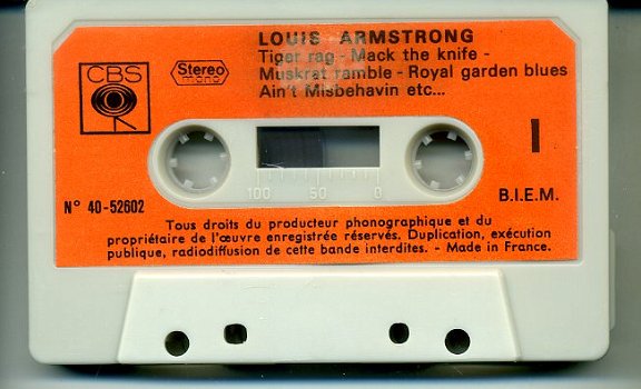 Louis Armstrong 2 Facets Of Louis 12 nrs cassette 1973 ZGAN - 3