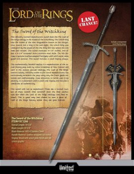 United Cutlery LOTR Sword of the Witch-King UC1266 - 2
