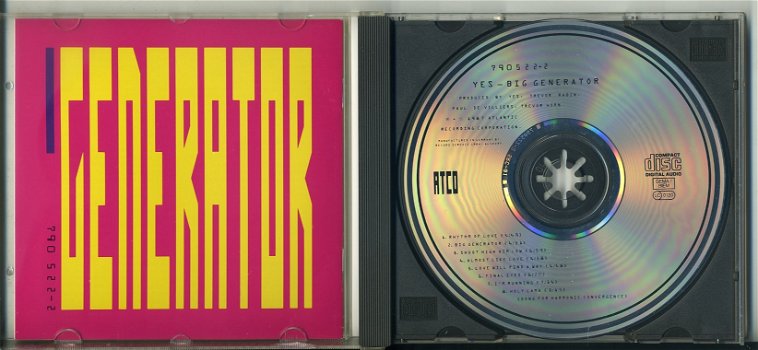YES Big Generator 8 nummers cd 1987 als NIEUW - 2