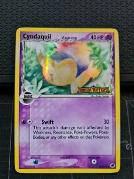 Cyndaquil (Delta Species) 45/101 (reverse) Ex Dragon Frontiers gebruikt* - 0