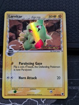 Larvitar (Delta Species) 52/101 (reverse) Ex Dragon Frontiers gebruikt* - 0