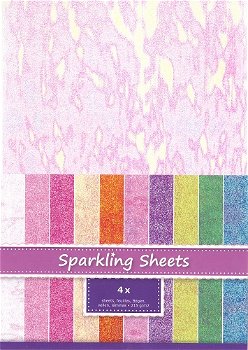 Sparkling Sheets Seashell, 4 sheets A4 8.6950 - 0