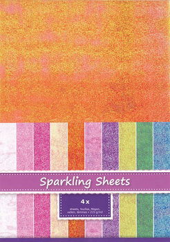 Sparkling Sheets Tangerine, 4 sheets A4 8.6970 - 0