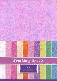 Sparkling Sheets Plum, 4 sheets A4 8.6975