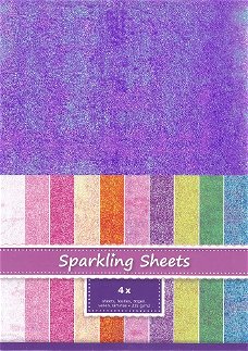 Sparkling Sheets Purple, 4 sheets A4 8.6980