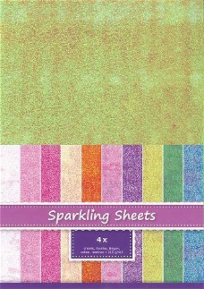 Sparkling Sheets Lime, 4 sheets A4 8.6985