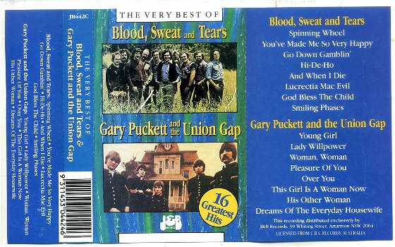 Blood Sweat And Tears/Gary Puckett & The Union Gap The Very - 1