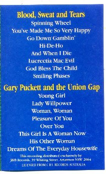 Blood Sweat And Tears/Gary Puckett & The Union Gap The Very - 2
