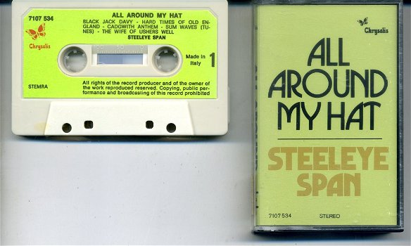 Steeleye Span All Around My Hat 9 nrs cassette 1975 ZGAN - 0