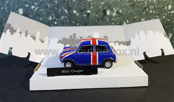 Mini Cooper blauw 1:43 Cararama - 0