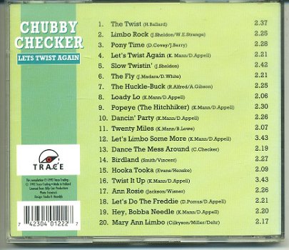 Chubby Checker Let's Twist Again 20 nrs cd 1992 als NIEUW - 1