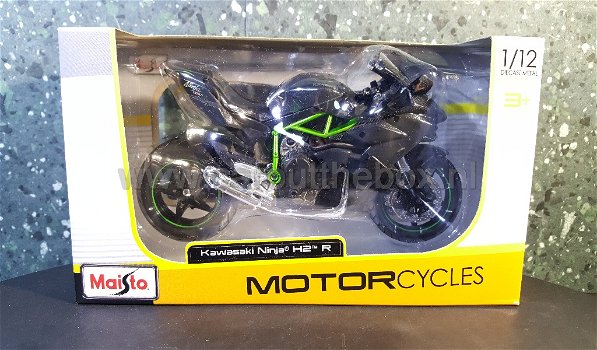 Kawasaki Ninja H2 R zwart 1:12 Maisto - 3