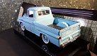 1958 Chevy Apache fleetside pickup blauw 1:24 Motormax - 2 - Thumbnail