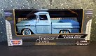 1958 Chevy Apache fleetside pickup blauw 1:24 Motormax - 3 - Thumbnail