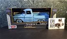 1958 Chevy Apache fleetside pickup blauw 1:24 Motormax - 4 - Thumbnail