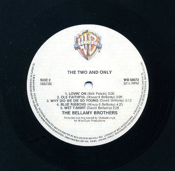Bellamy Brothers The Two And Only 10 nrs LP 1979 ZGAN - 3
