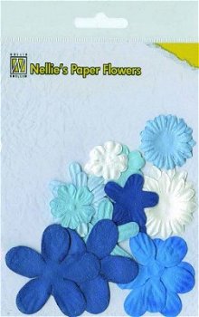 Nellie's Paper Flowers - Blue - 0