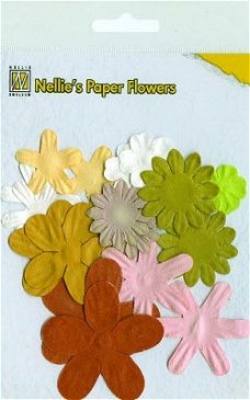 Nellie's Paper Flowers - Earth tones