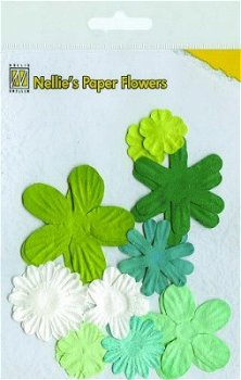 Nellie's Paper Flowers - Green - 0