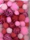 Mix Pom Poms Set Roze - 50 stuks - 2-2,5-3,5cm. 1233-3304 - 0 - Thumbnail