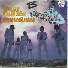 The Knack  ‎– Baby Call Me (Sometime) (1976)