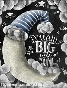 DECEMBER-TOPPER: FULL Diamond painting dream big