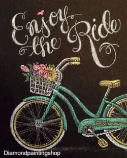DECEMBER-TOPPER: FULL Diamond painting enjoy the ride L