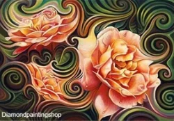 DECEMBER-TOPPER: FULL Diamond painting elegant roses XL