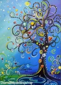 DECEMBER-TOPPER: FULL Diamond painting tree XL