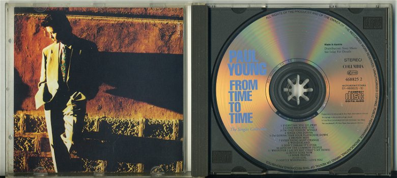 Paul Young From Time To Time The Single Collection cd 1991 - 2