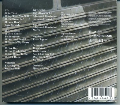 Eric Clapton Back Home 2x12 nrs cd+dvd 2005 als NIEUW - 1