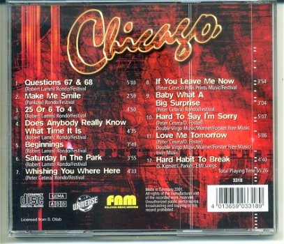 Chicago If You Leave Me Now 12 nrs cd 2001 ZGAN - 1