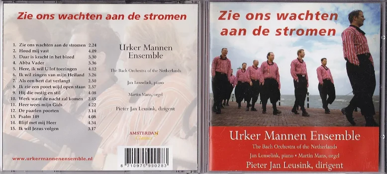 ZIE ONS WACHTEN AAN DE STROMEN - Urker Mannen ensemble m.m.v. The Bach Orchestra - 0