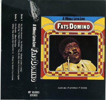 Fats Domino A Whole Lotta Love 9 nrs cassette als NIEUW - 1