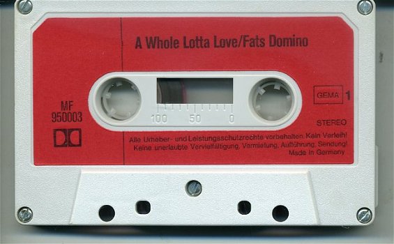 Fats Domino A Whole Lotta Love 9 nrs cassette als NIEUW - 3