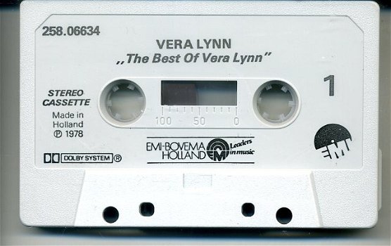 Vera Lynn The Best Of Vera Lynn 12 nrs cassette 1978 ZGAN - 3