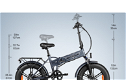 ENGWE EP-2 Pro 750W 20 inch Fat Tire Electric Folding Bicycle - 6 - Thumbnail