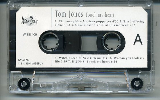 Tom Jones Touch My Heart cassette 1994 als NIEUW - 3