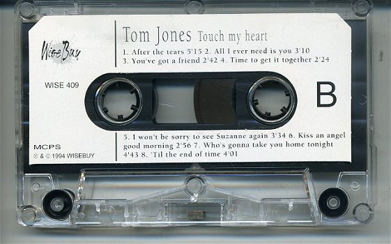 Tom Jones Touch My Heart cassette 1994 als NIEUW - 4