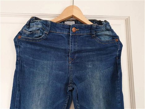 Mango kids donkerblauwe jeans maat 164 - 1